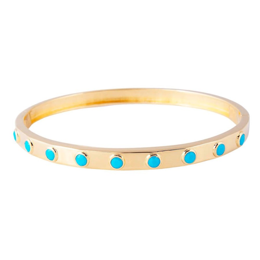 Jewelry FAIRLEY Crystal | Turquoise Crystal Bangle