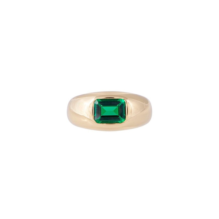 Jewelry FAIRLEY Crystal | Emerald Crystal Dome Ring