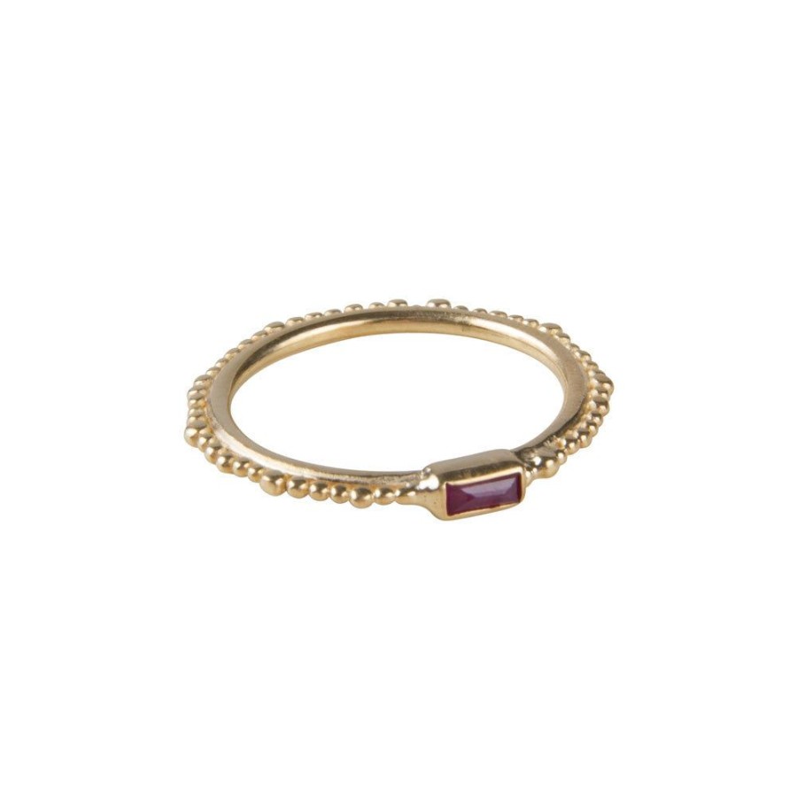 Jewelry FAIRLEY Gemstone | Ruby Crown Stacker Ring