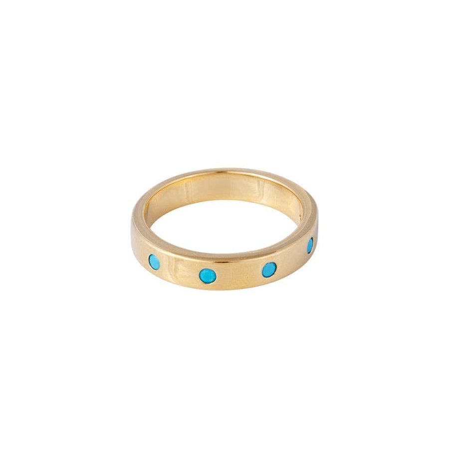 Jewelry FAIRLEY Crystal | Turquoise Cheetah Stacking Band