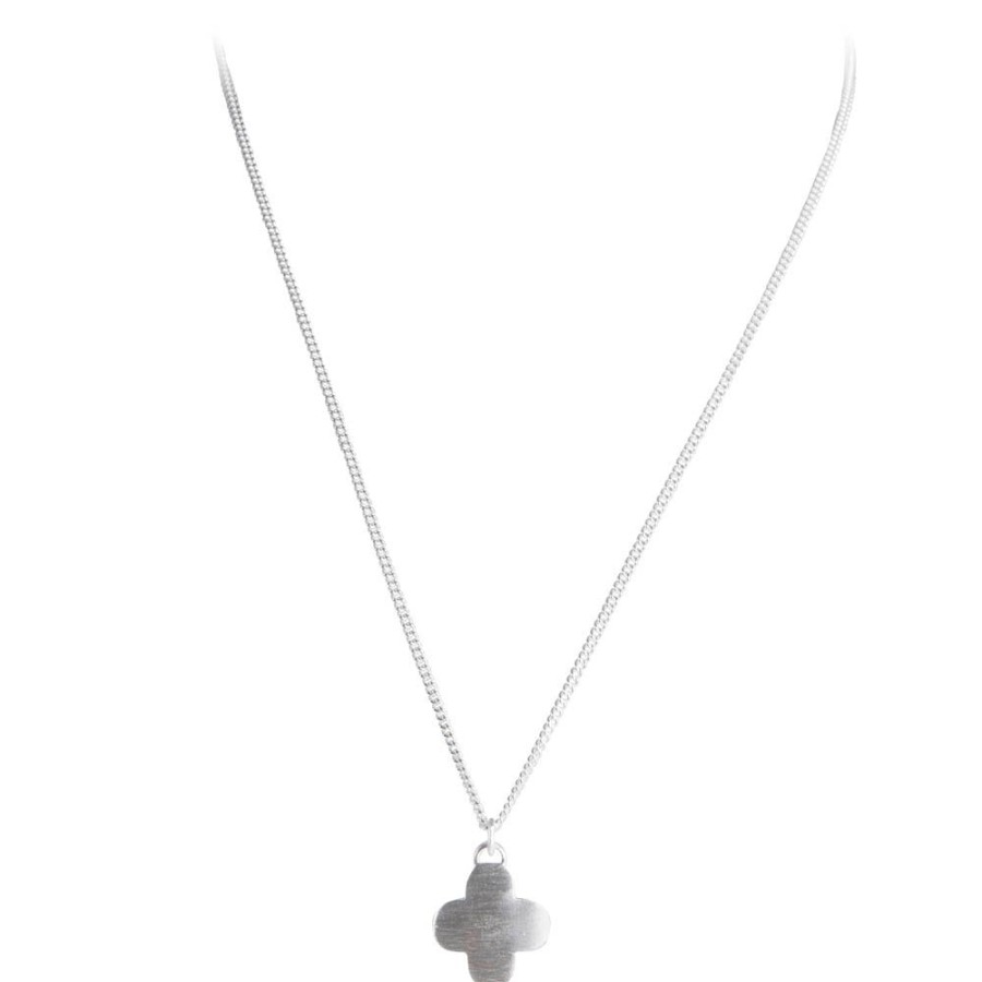 Jewelry FAIRLEY Silver & Gold | Moroccan Drop Necklace-Silver