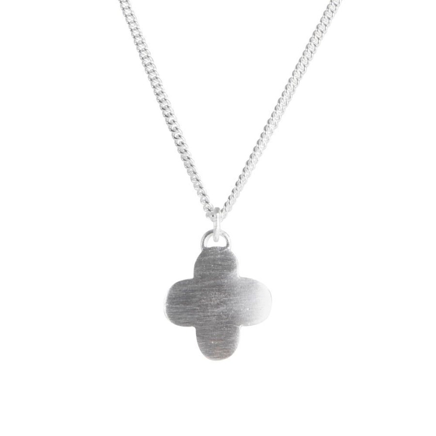 Jewelry FAIRLEY Silver & Gold | Moroccan Drop Necklace-Silver