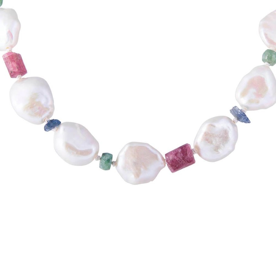 Jewelry FAIRLEY Pearl | Pearl Rainbow Necklace