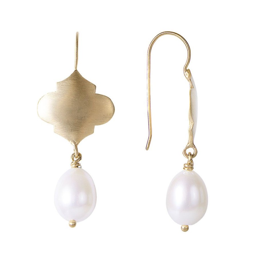 Jewelry FAIRLEY Pearl | Moroccan Pearl Drops-Gold