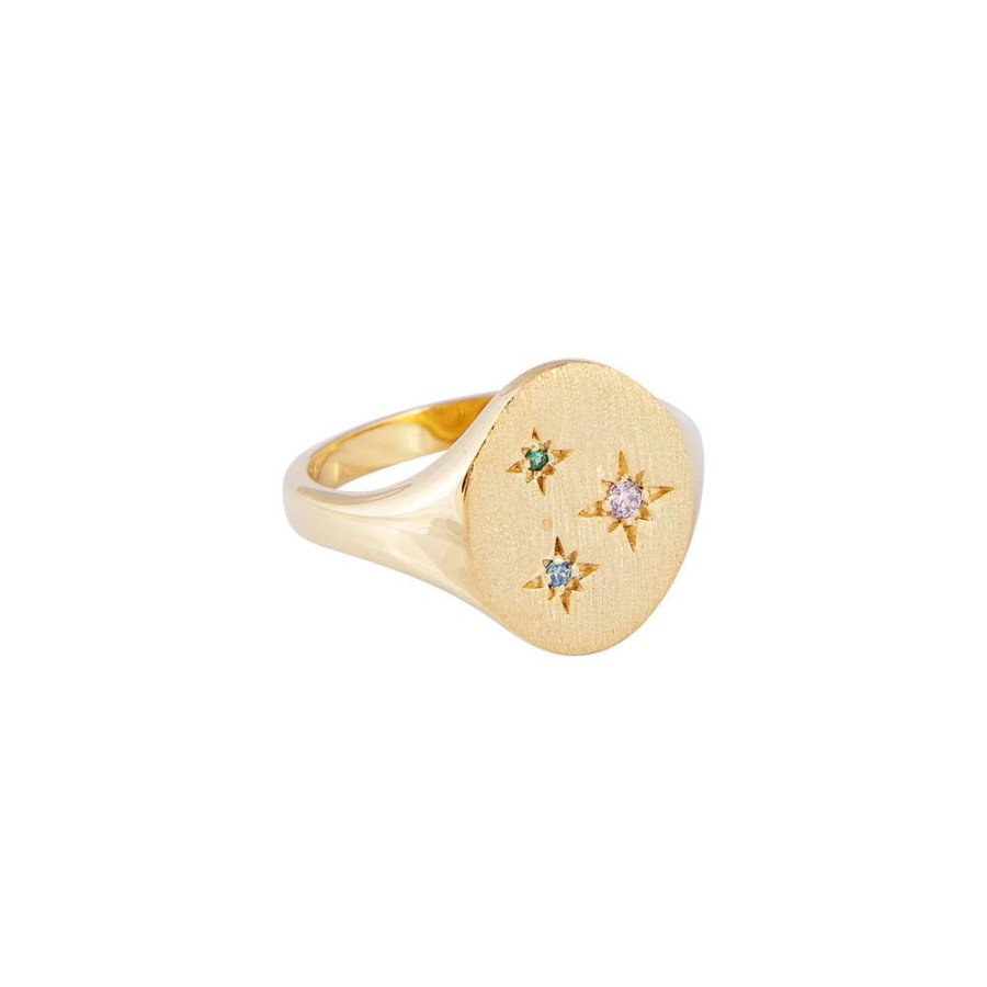 Jewelry FAIRLEY Crystal | Starburst Signet Ring