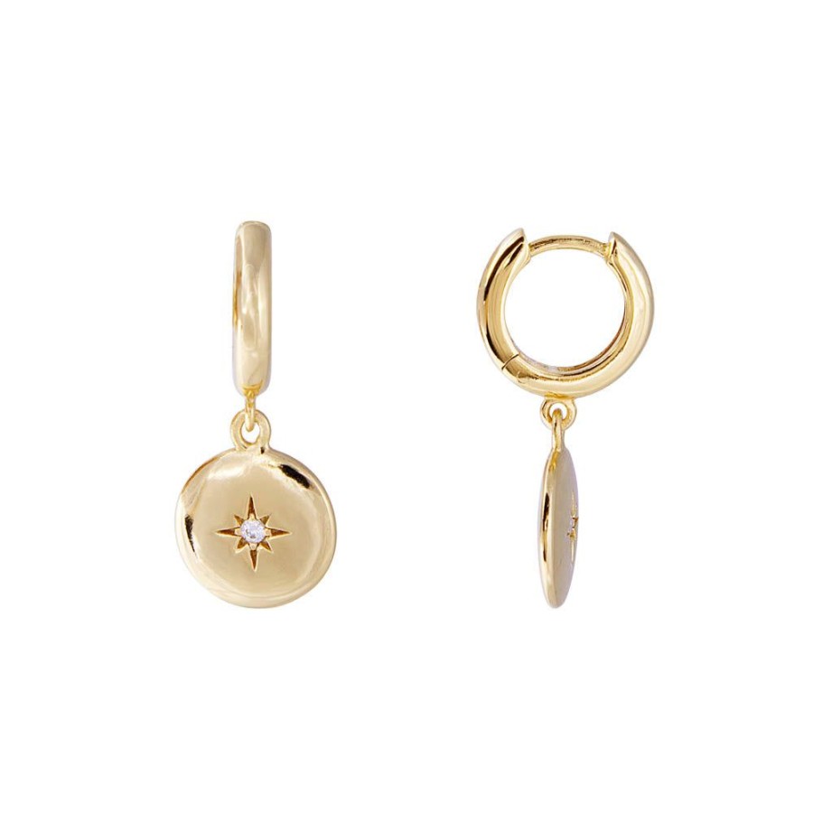 Jewelry FAIRLEY Huggies | Starburst Hoops