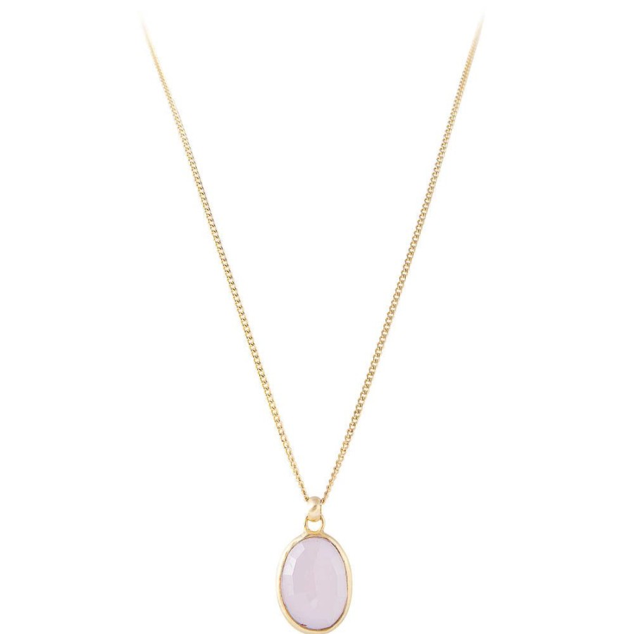 Jewelry FAIRLEY Gemstone | Rose Quartz Pendant Necklace