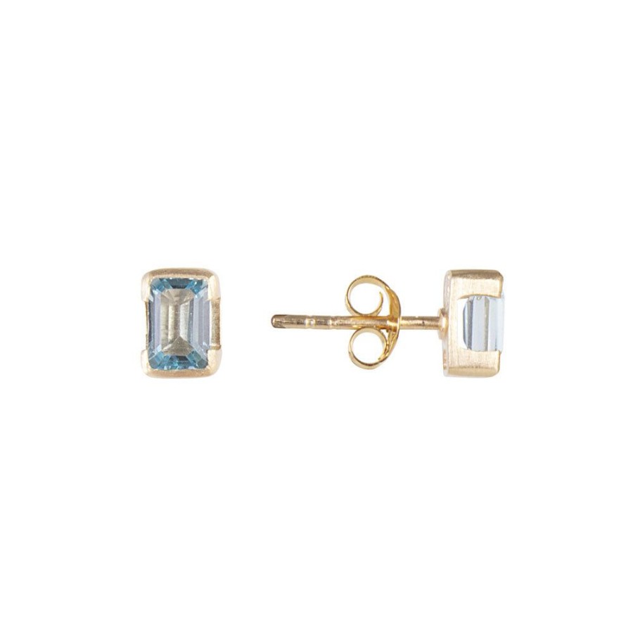 Jewelry FAIRLEY Birthstone Studs | December Birthstone Studs-Blue Topaz