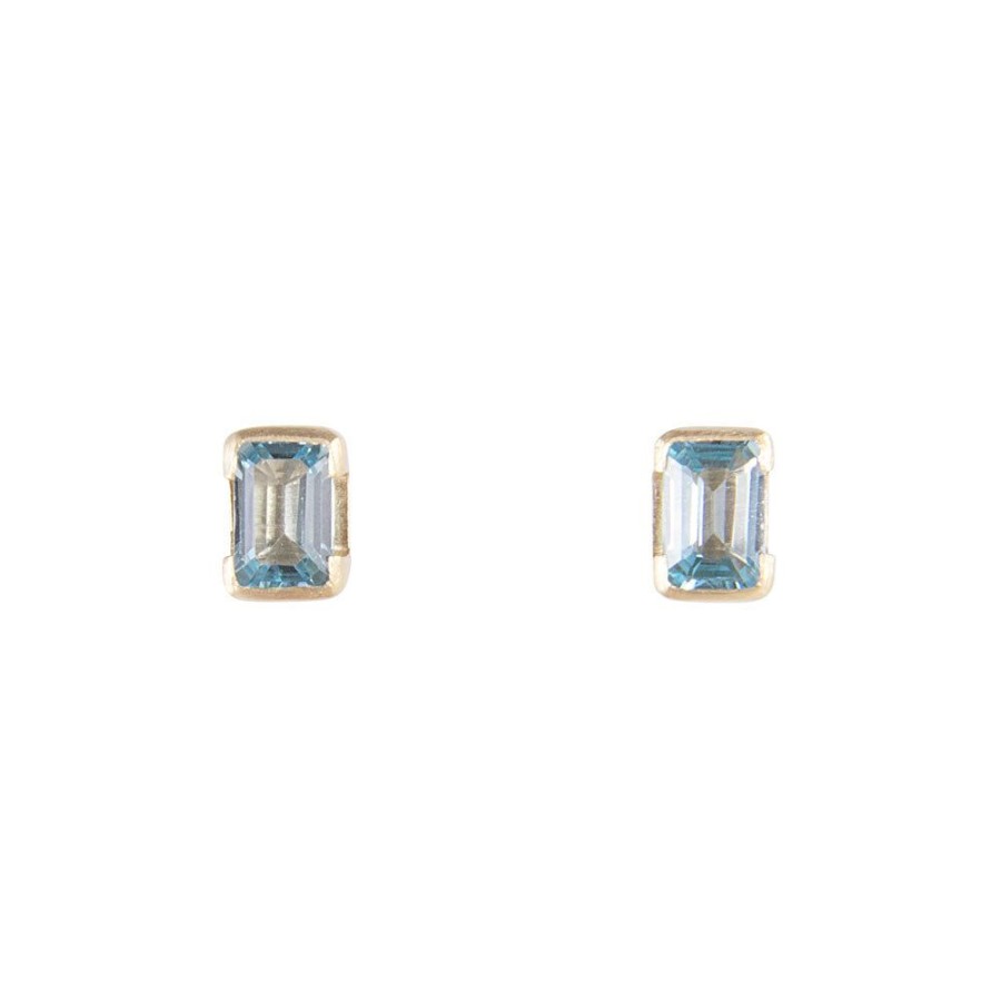 Jewelry FAIRLEY Birthstone Studs | December Birthstone Studs-Blue Topaz