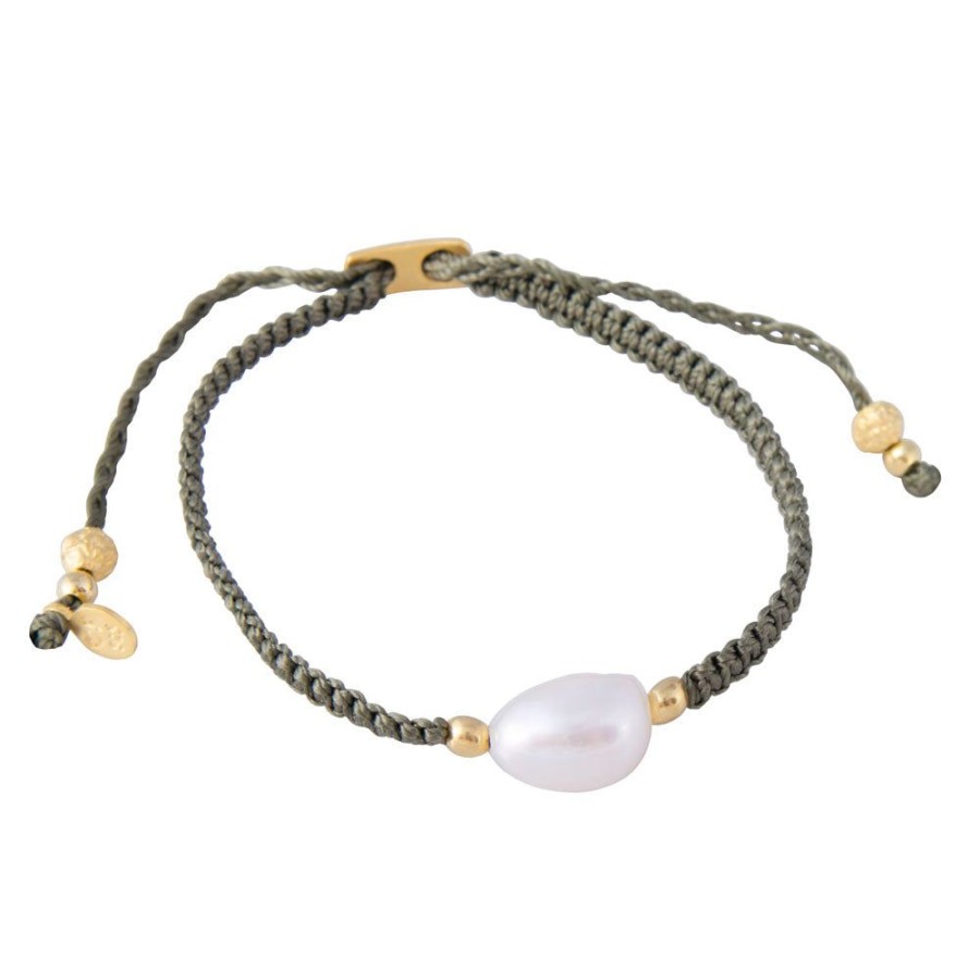 Jewelry FAIRLEY Pearl | Pearl Rope Bracelet-Olive