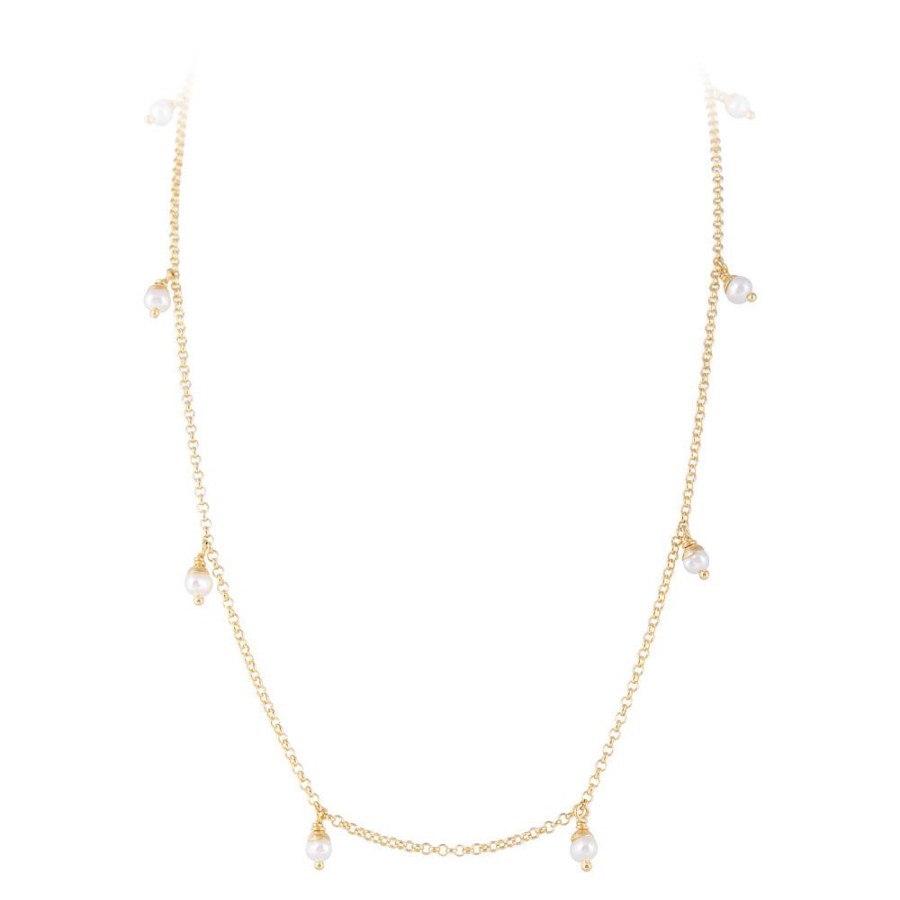 Jewelry FAIRLEY Pearl | Pearl Pom Necklace