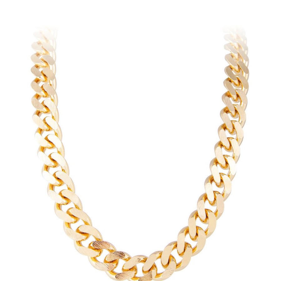 Jewelry FAIRLEY Silver & Gold | Chunky T-Bar Chain Necklace