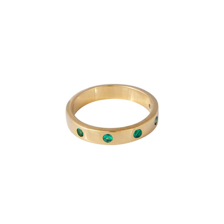 Jewelry FAIRLEY Crystal | Green Cheetah Stacking Band