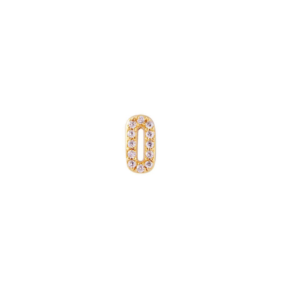 Jewelry FAIRLEY Crystal | Letter Pave Stud-O