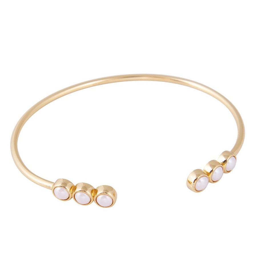 Jewelry FAIRLEY Crystal | Crystal Pearl Cuff