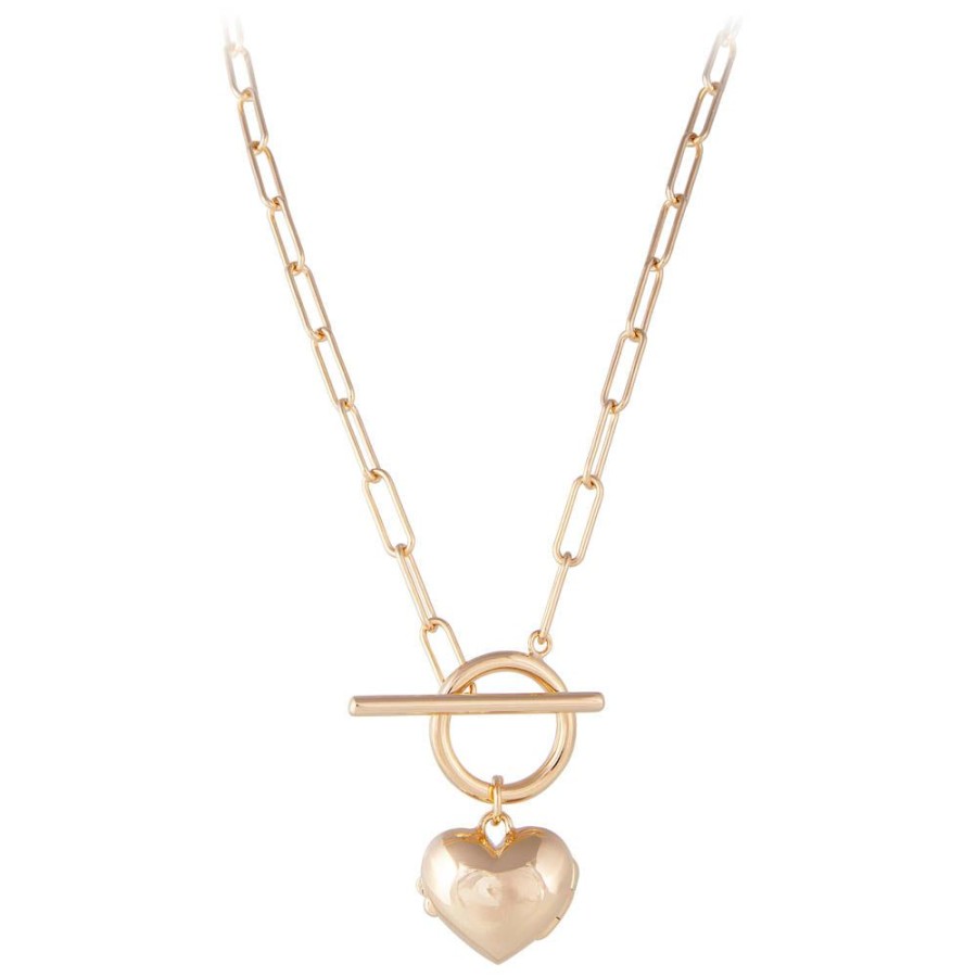 Jewelry FAIRLEY Silver & Gold | Gold Locket Necklace