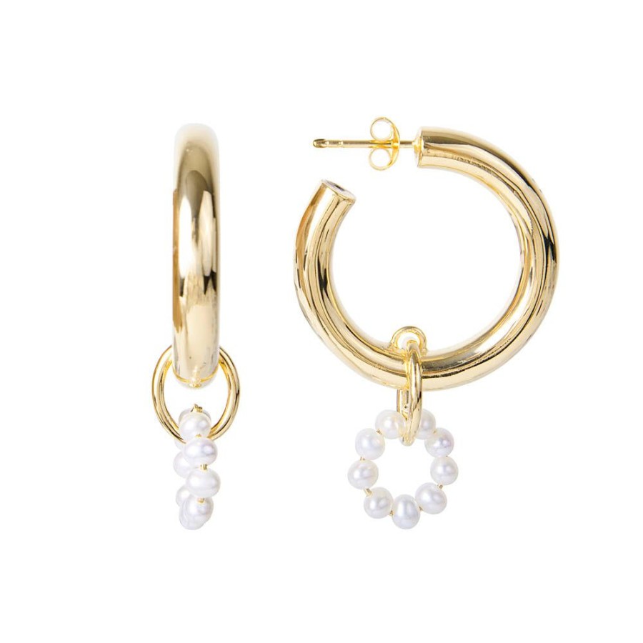 Jewelry FAIRLEY Pearl | Pearl O Hoops