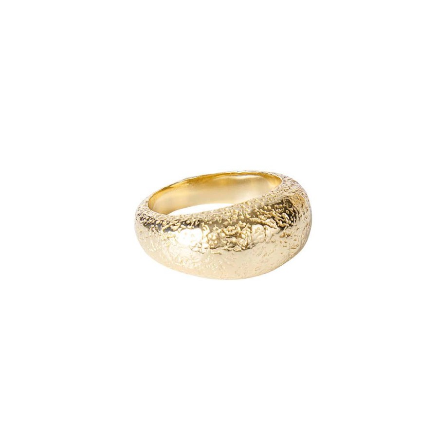 Jewelry FAIRLEY Silver & Gold | Antique Gold Dome Ring