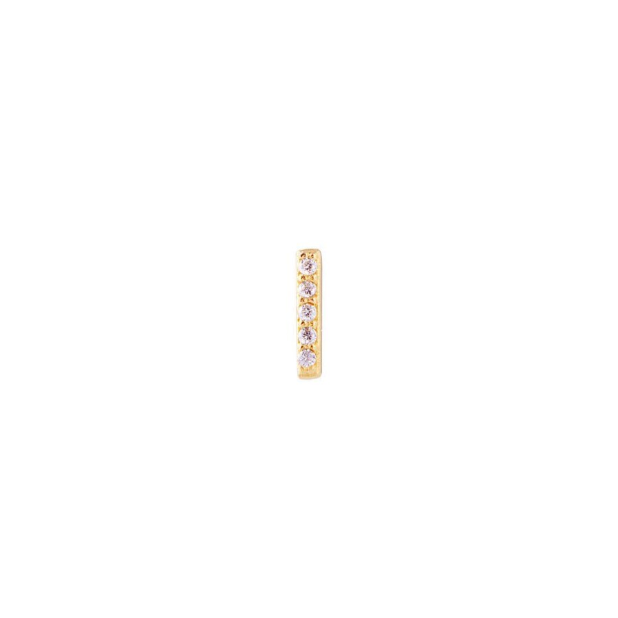 Jewelry FAIRLEY Letter Studs | Letter Pave Stud-I