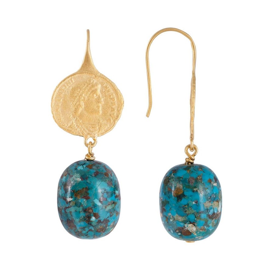 Jewelry FAIRLEY Gemstone | Ancient Coin La Mer Drops