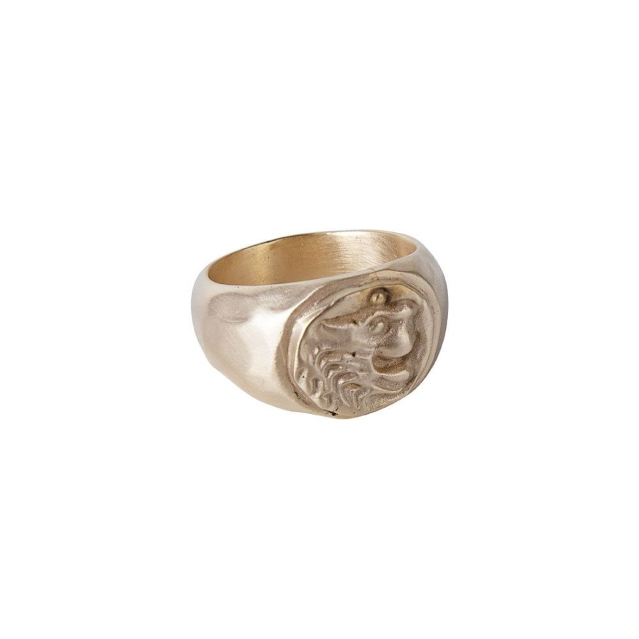 Jewelry FAIRLEY Silver & Gold | Aker Lion Ring