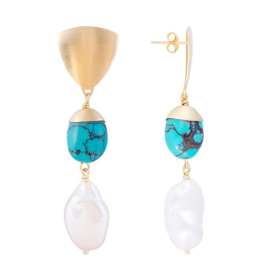 Jewelry FAIRLEY Gemstone | Miami Beat Pearl Drops