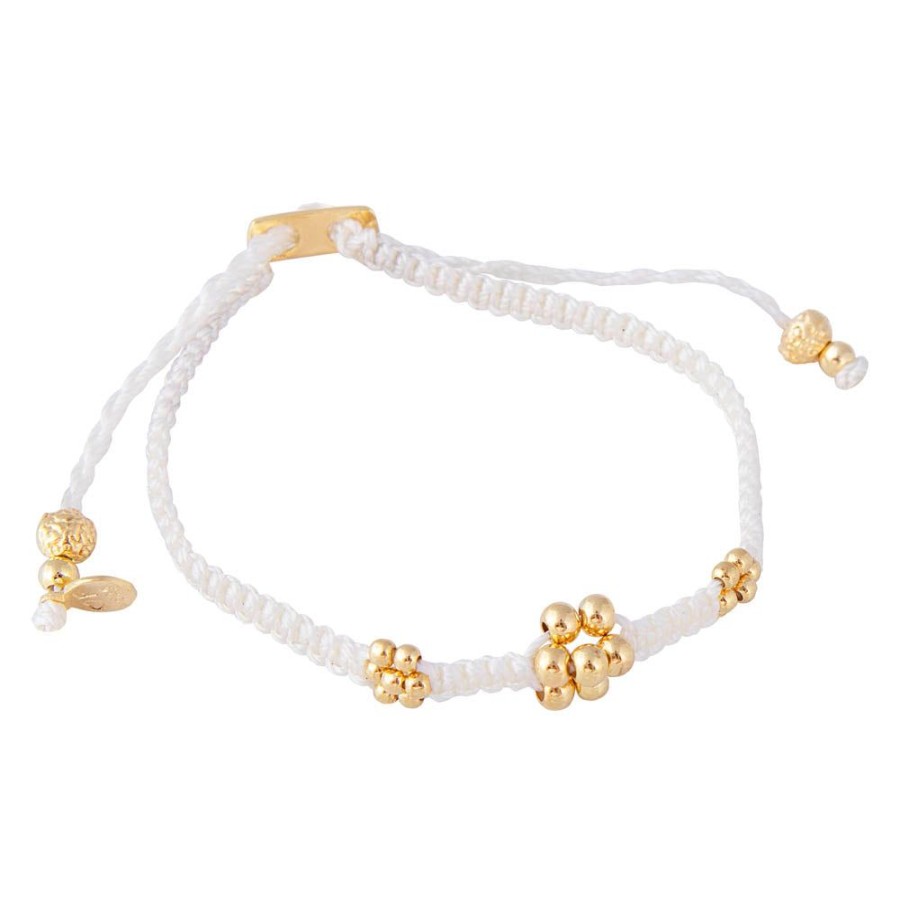 Jewelry FAIRLEY Silver & Gold | Blossom Rope Bracelet-Vanilla