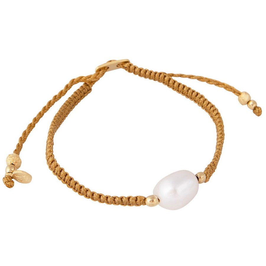 Jewelry FAIRLEY Pearl | Pearl Rope Bracelet-Antique Gold