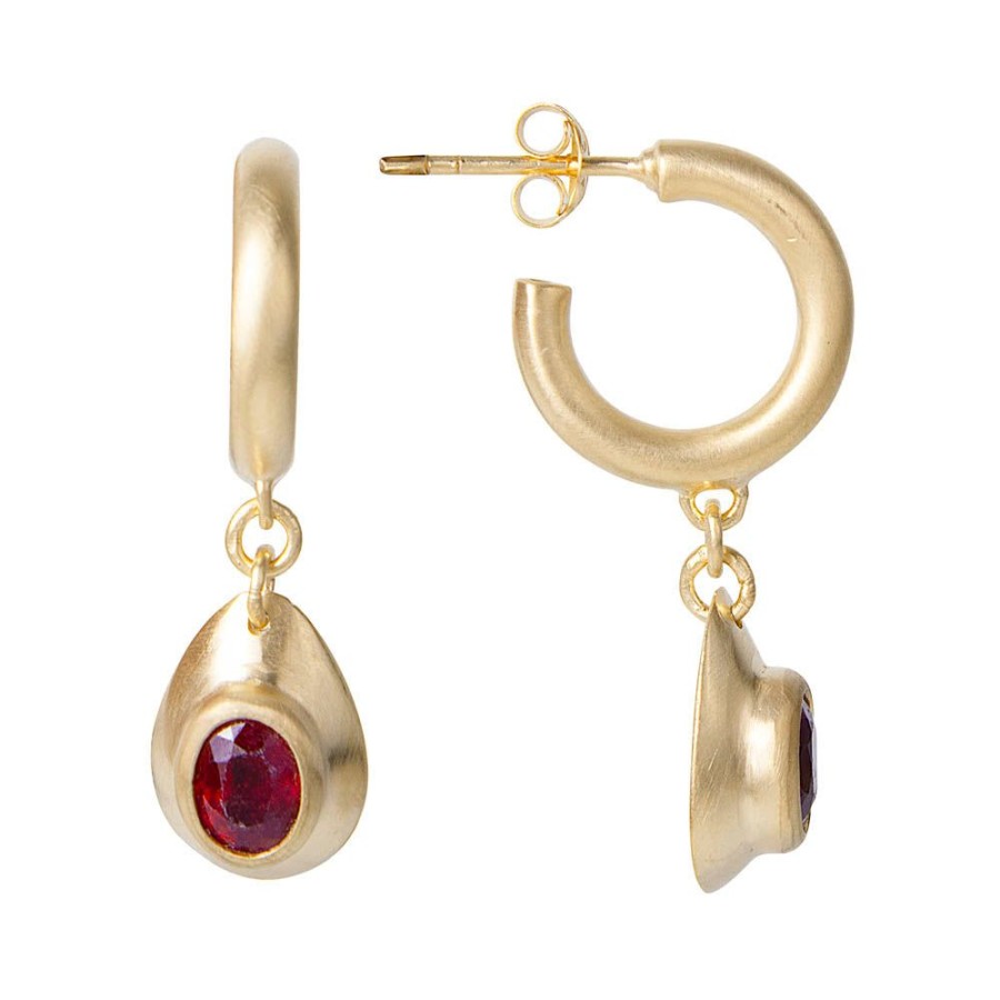 Jewelry FAIRLEY Gemstone | Ruby Eden Drops