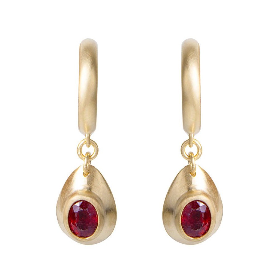 Jewelry FAIRLEY Gemstone | Ruby Eden Drops