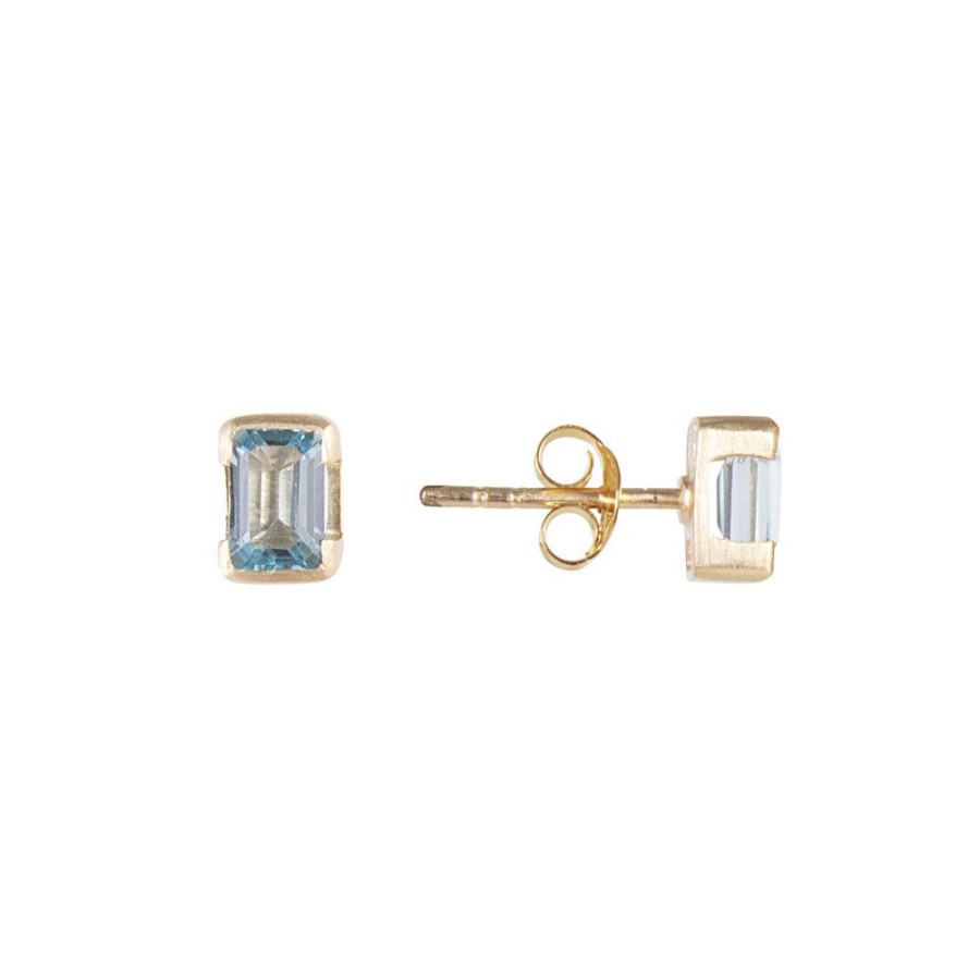 Jewelry FAIRLEY Gemstone | December Birthstone Studs-Blue Topaz