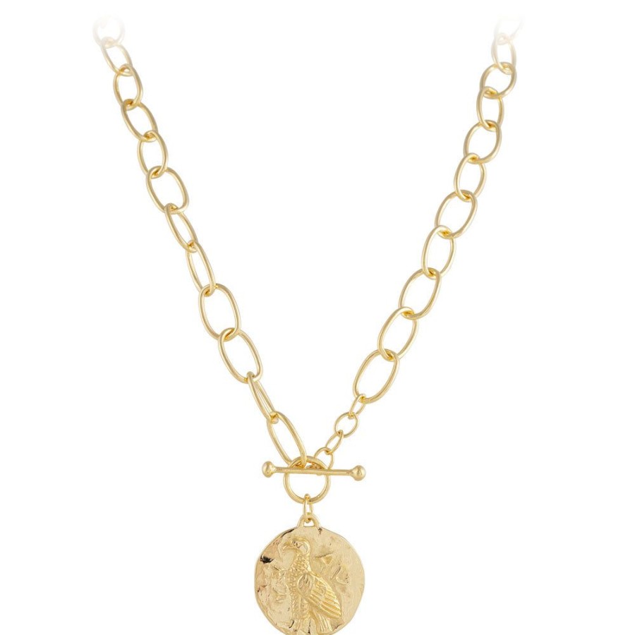 Jewelry FAIRLEY Silver & Gold | Sea Eagle Link Necklace