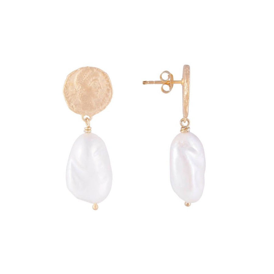 Jewelry FAIRLEY Pearl | Ancient Coin Pearl Drops