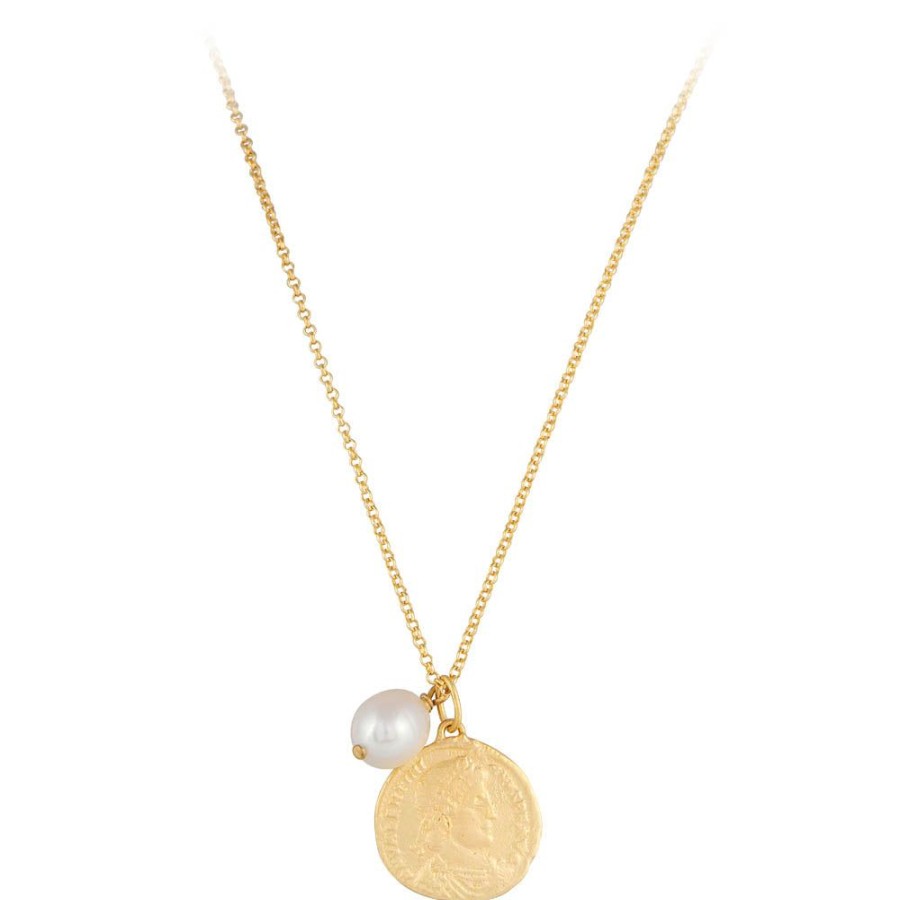 Jewelry FAIRLEY Pearl | Ancient Coin Pearl Necklace