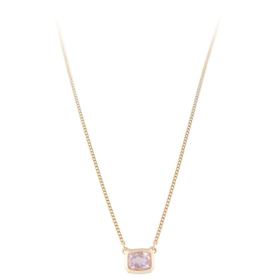 Jewelry FAIRLEY Gemstone | Rose Quartz Deco Necklace