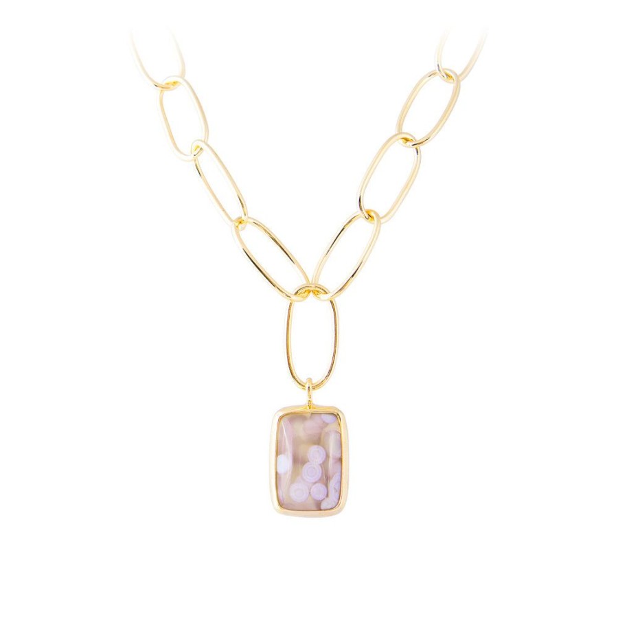 Jewelry FAIRLEY Gemstone | Imperial Jasper Cocktail Necklace-Cream