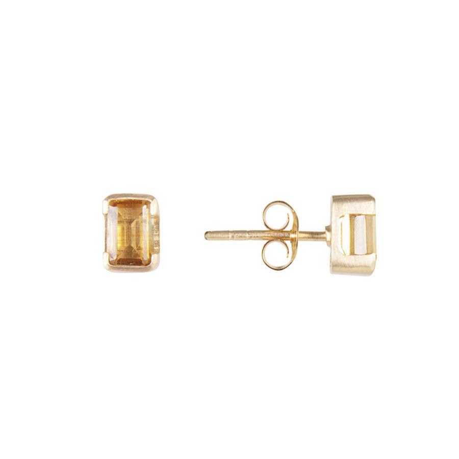 Jewelry FAIRLEY Gemstone | November Birthstone Studs-Citrine