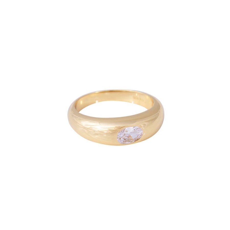 Jewelry FAIRLEY Crystal | Crystal Oval Ring