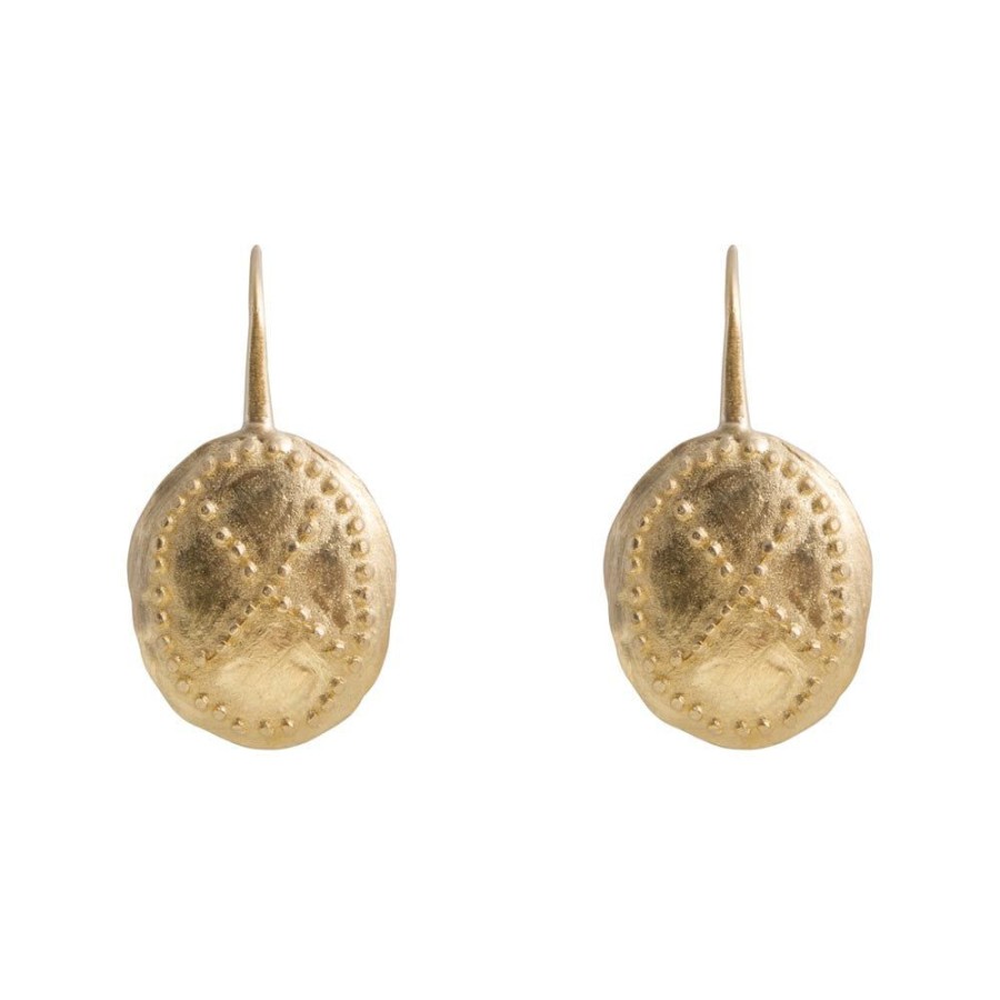 Jewelry FAIRLEY Silver & Gold | Warrior Earrings-Gold