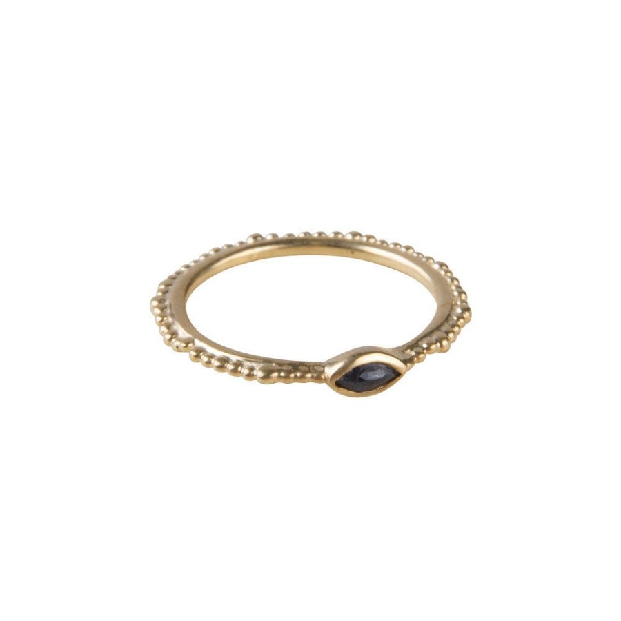 Jewelry FAIRLEY Gemstone | Blue Sapphire Crown Stacker Ring