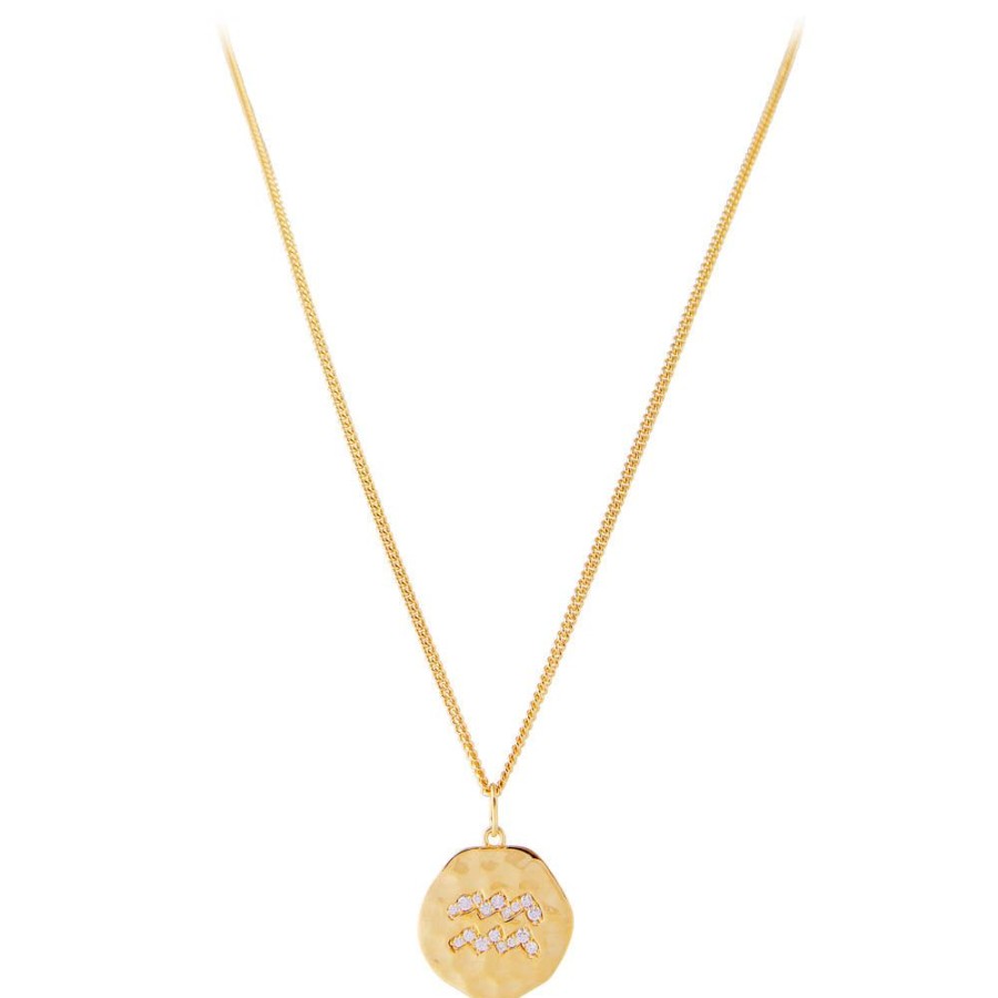 Jewelry FAIRLEY Crystal | Horoscope Necklaces-Aquarius