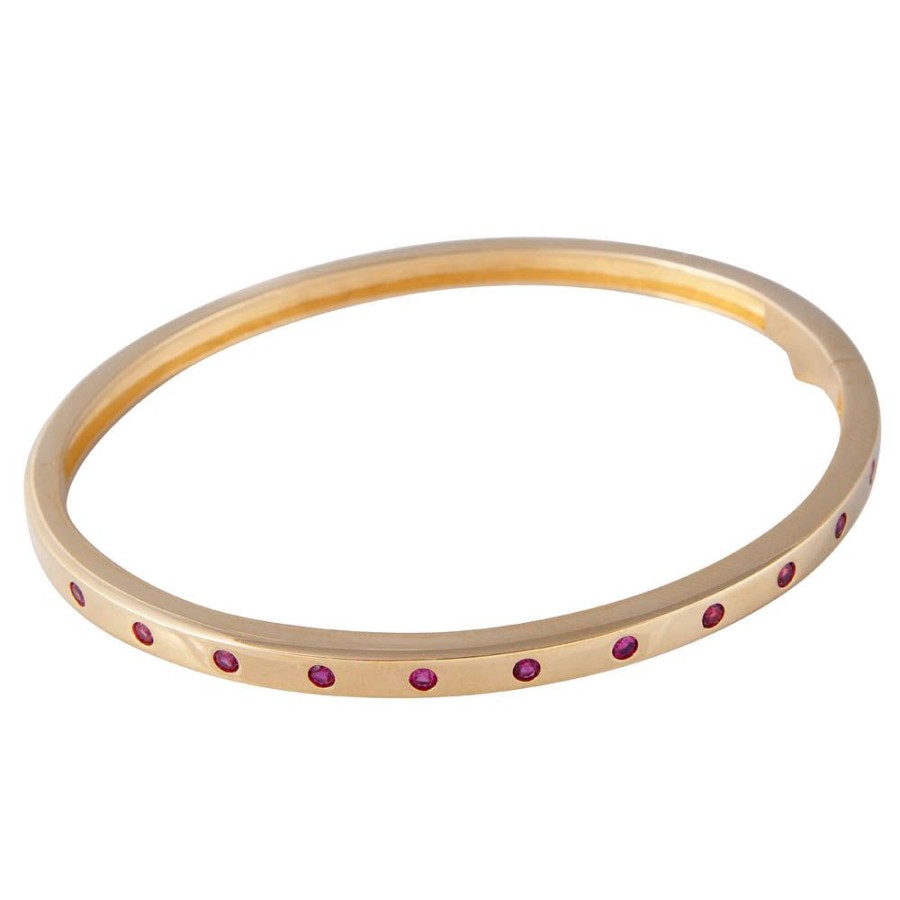 Jewelry FAIRLEY Crystal | Pink Cheetah Bangle