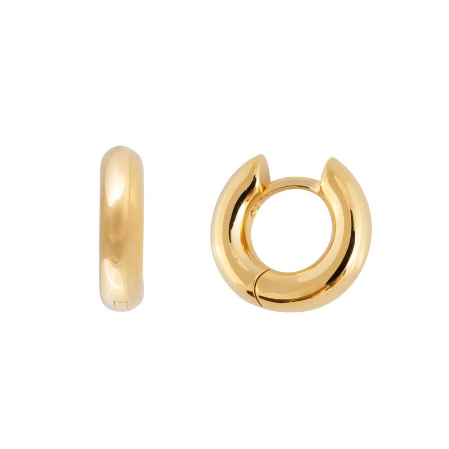 Jewelry FAIRLEY Silver & Gold | Chunky Midi Hoops