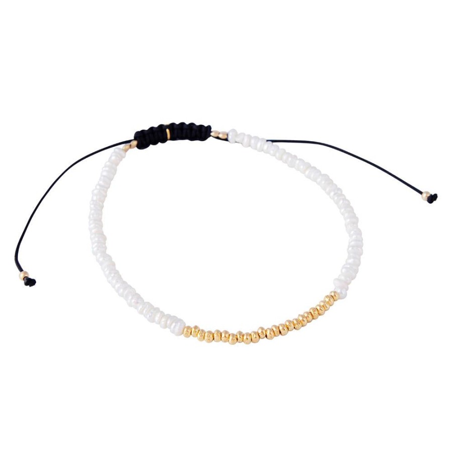 Jewelry FAIRLEY Pearl | Gold Seed Pearl Bracelet