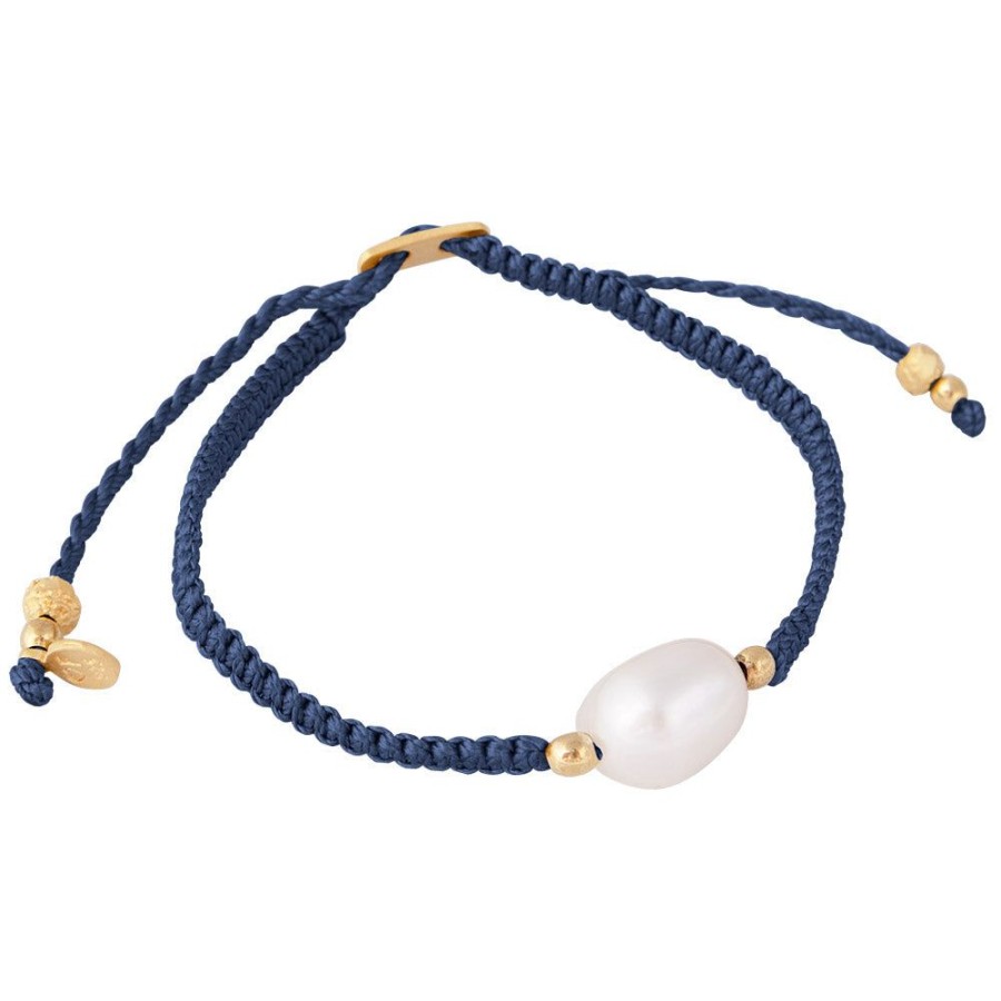 Jewelry FAIRLEY Pearl | Pearl Rope Bracelet-Navy