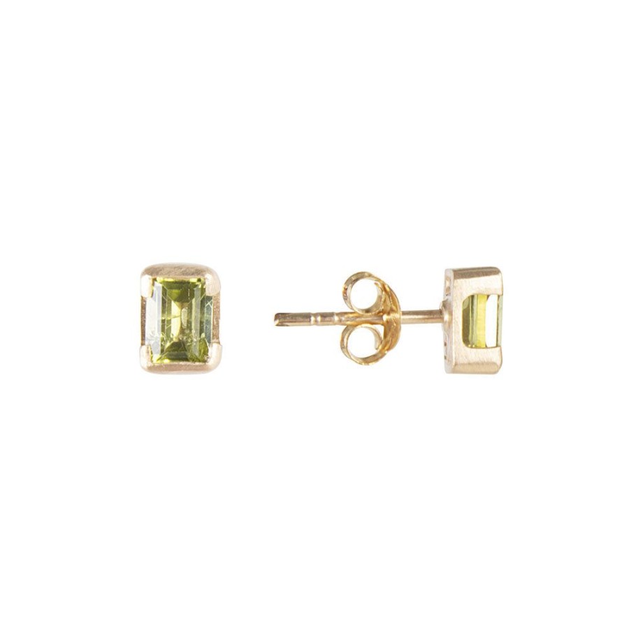 Jewelry FAIRLEY Birthstone Studs | August Birthstone Studs-Peridot