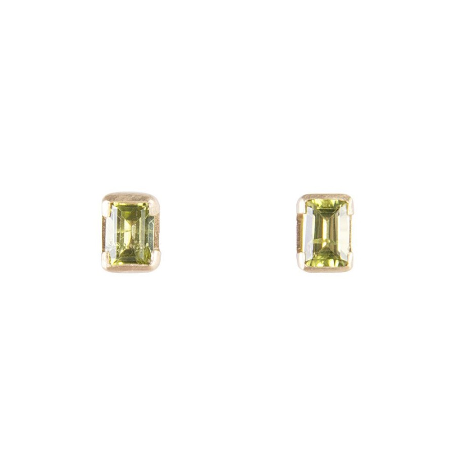 Jewelry FAIRLEY Birthstone Studs | August Birthstone Studs-Peridot