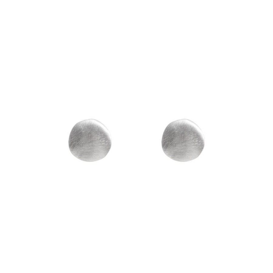 Jewelry FAIRLEY Silver & Gold | Disc Studs-Silver